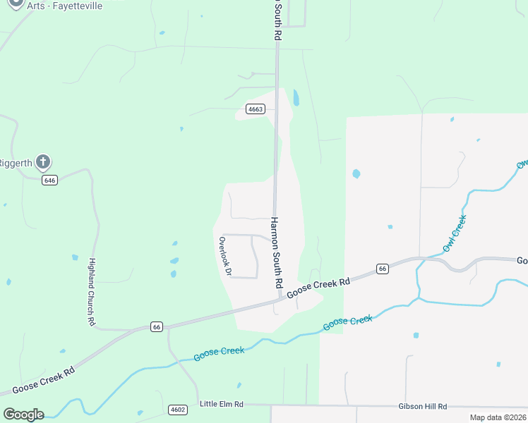 map of restaurants, bars, coffee shops, grocery stores, and more near 8580 Park Ridge Drive in Fayetteville