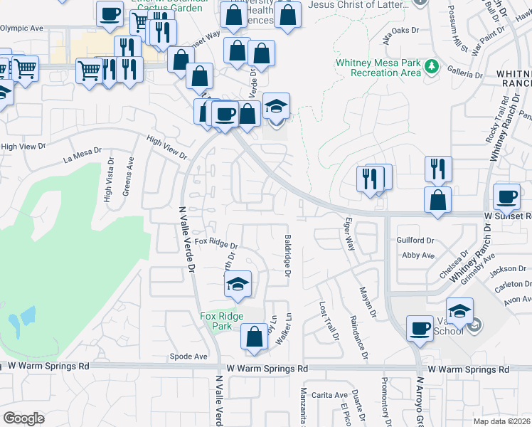map of restaurants, bars, coffee shops, grocery stores, and more near 552 Heswall Court in Henderson