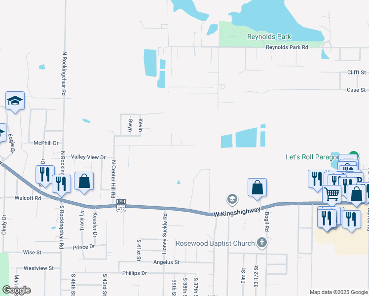 map of restaurants, bars, coffee shops, grocery stores, and more near 503 North 39th Street in Paragould