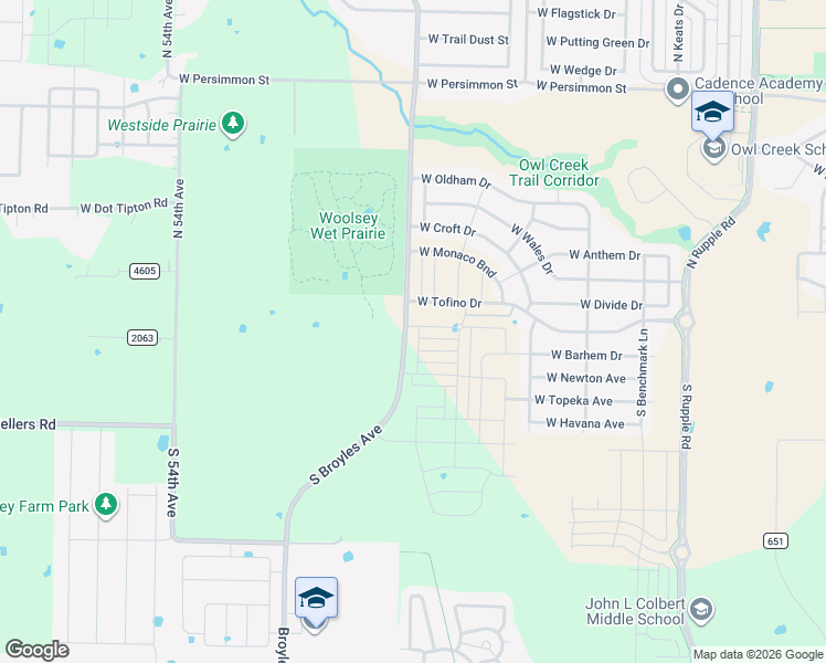 map of restaurants, bars, coffee shops, grocery stores, and more near 158 North Broyles Road in Fayetteville