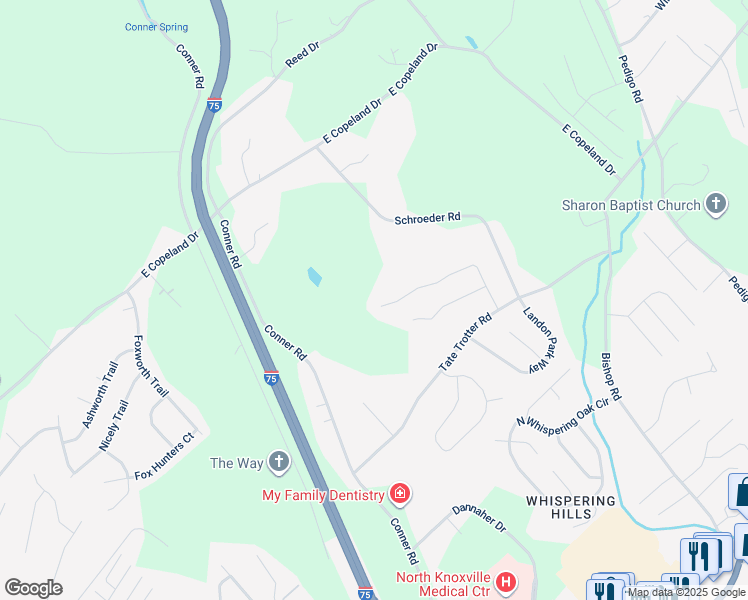 map of restaurants, bars, coffee shops, grocery stores, and more near 8146 Canter Lane in Powell