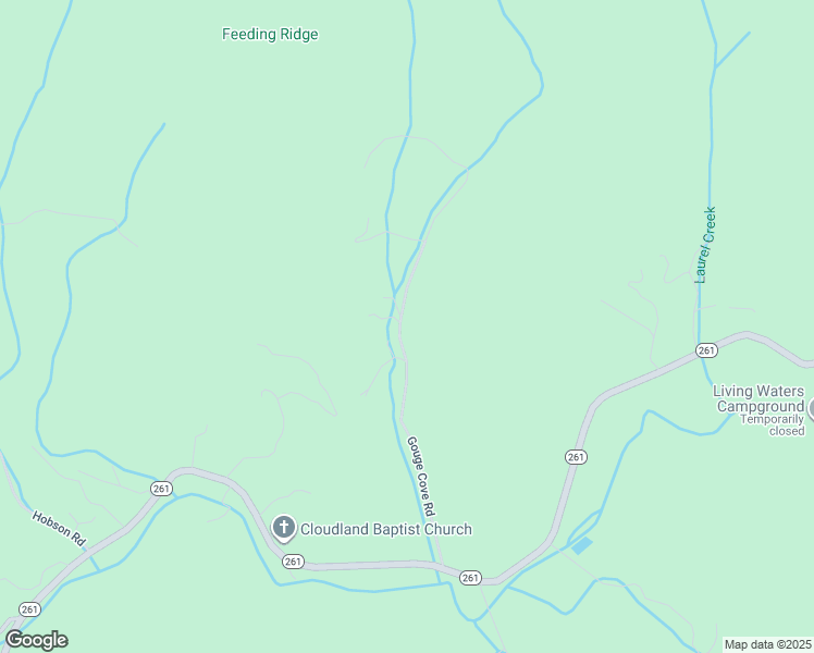 map of restaurants, bars, coffee shops, grocery stores, and more near 588 Gouge Cove Road in Bakersville