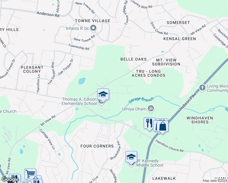 map of restaurants, bars, coffee shops, grocery stores, and more near 129 Painter Drive in Nashville