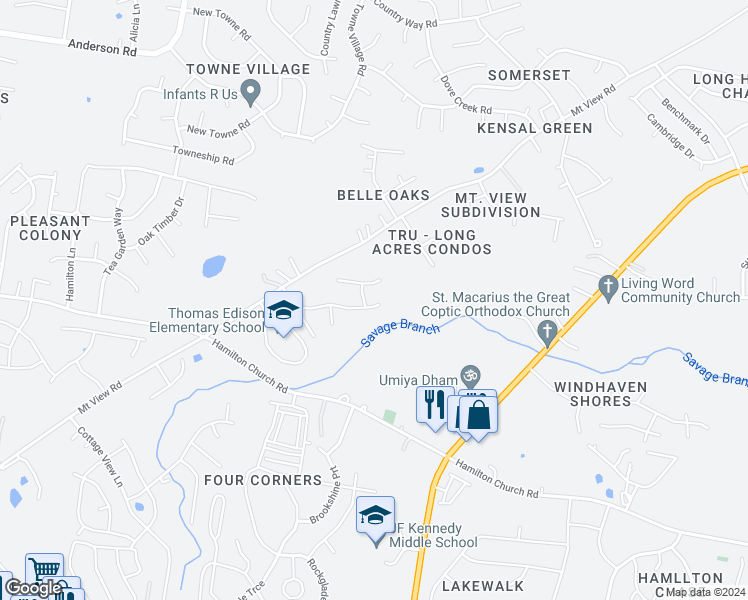 map of restaurants, bars, coffee shops, grocery stores, and more near 205 Painter Drive in Nashville