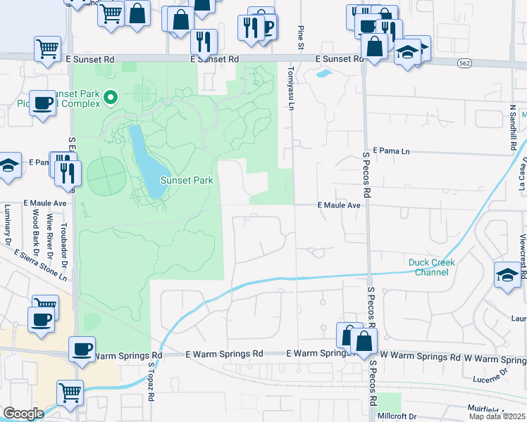 map of restaurants, bars, coffee shops, grocery stores, and more near 3074 Monte Rosa Avenue in Las Vegas