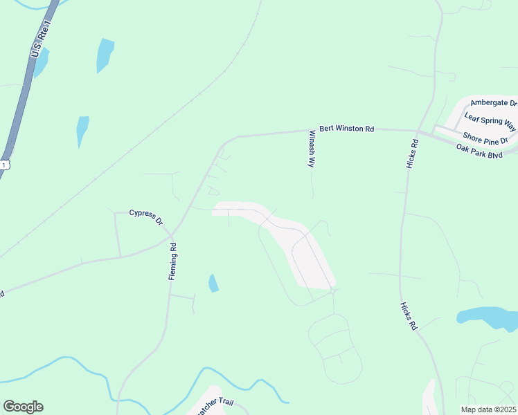 map of restaurants, bars, coffee shops, grocery stores, and more near 195 Legacy Drive in Youngsville