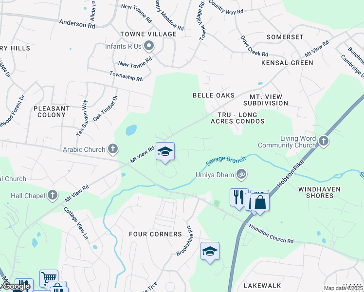 map of restaurants, bars, coffee shops, grocery stores, and more near 129 Painter Drive in Nashville