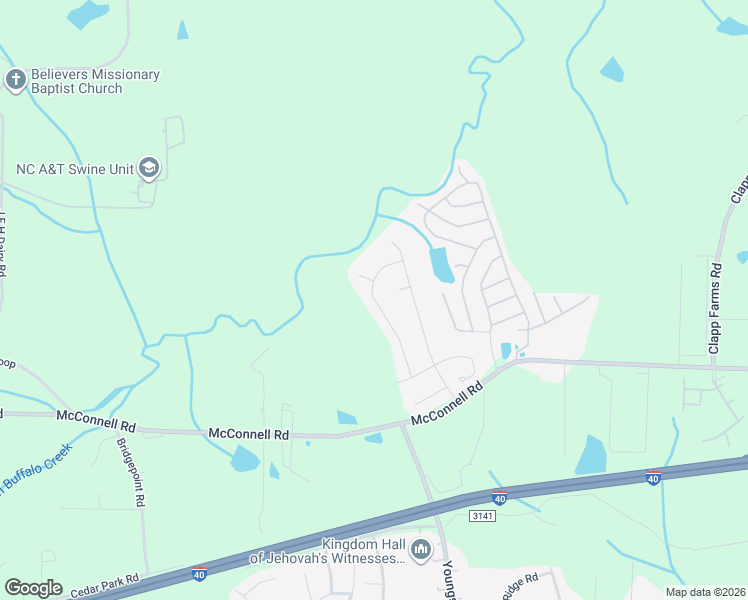 map of restaurants, bars, coffee shops, grocery stores, and more near 1106 Langston Drive in Greensboro