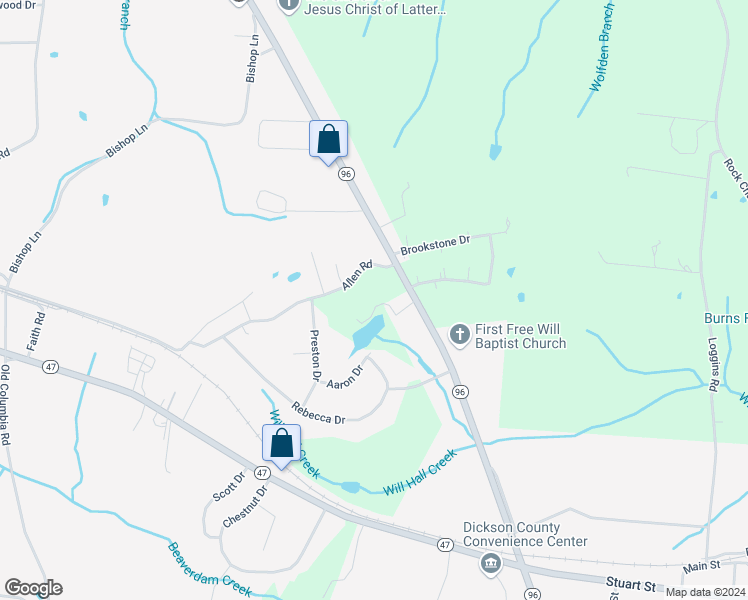 map of restaurants, bars, coffee shops, grocery stores, and more near 1020 Evans Road in Burns