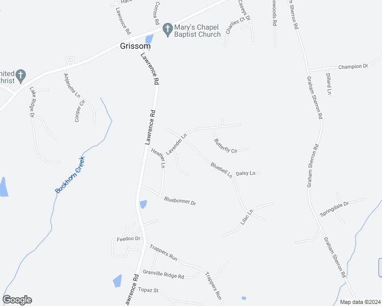 map of restaurants, bars, coffee shops, grocery stores, and more near 1041 Bluebell Lane in Wake Forest
