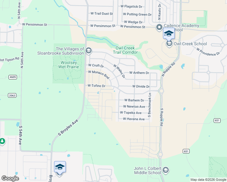 map of restaurants, bars, coffee shops, grocery stores, and more near 4591 West Croft Drive in Fayetteville