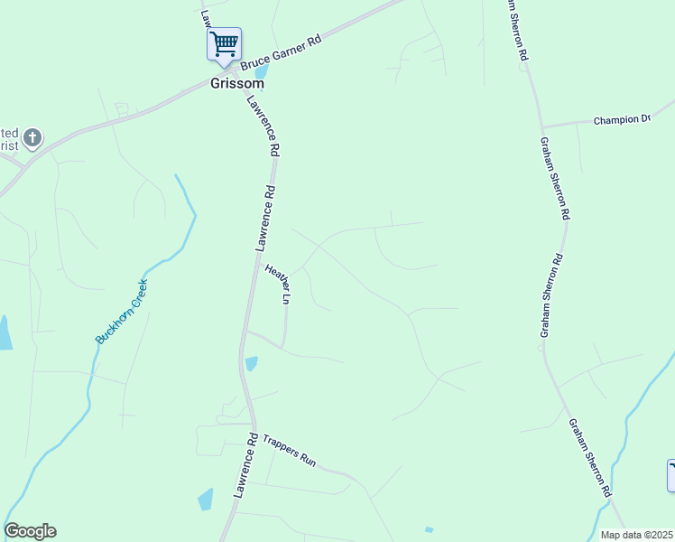 map of restaurants, bars, coffee shops, grocery stores, and more near 1041 Bluebell Lane in Wake Forest