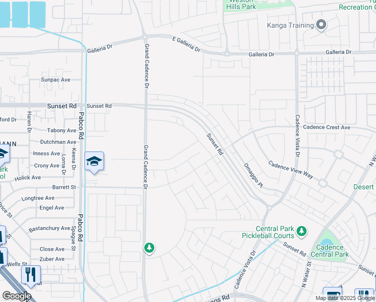 map of restaurants, bars, coffee shops, grocery stores, and more near 81 Serene Tempo Avenue in Henderson