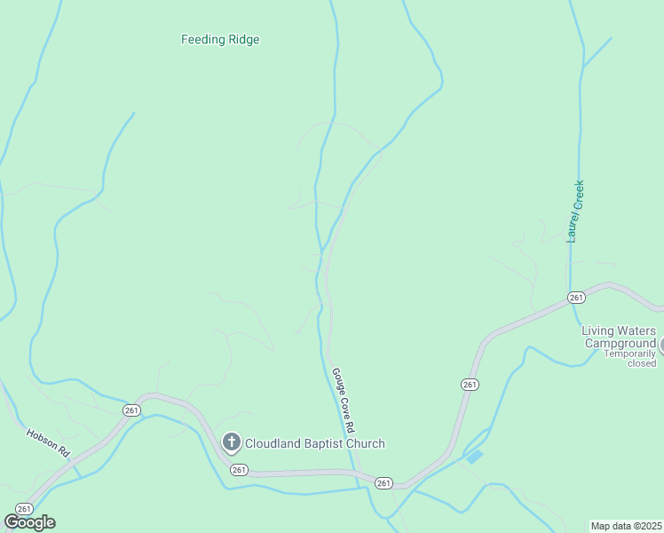 map of restaurants, bars, coffee shops, grocery stores, and more near 588 Gouge Cove Road in Bakersville