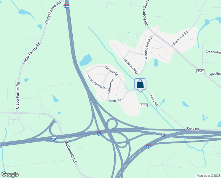 map of restaurants, bars, coffee shops, grocery stores, and more near 4812 Kingwell Drive in McLeansville