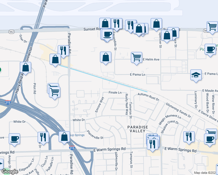 map of restaurants, bars, coffee shops, grocery stores, and more near 6881 Tamarus Street in Las Vegas