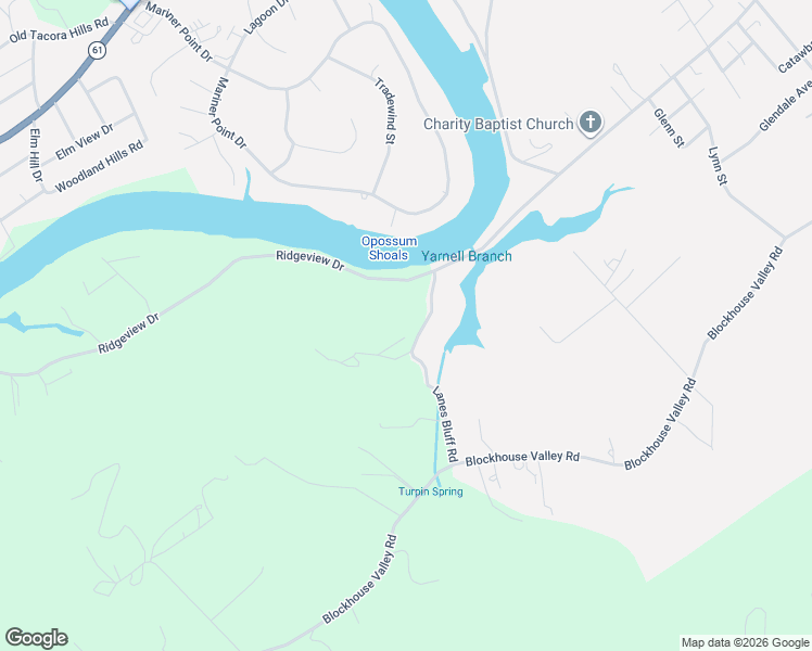 map of restaurants, bars, coffee shops, grocery stores, and more near 141 Lanes Bluff Road in Clinton