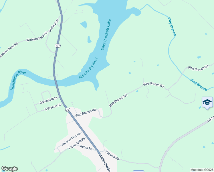 map of restaurants, bars, coffee shops, grocery stores, and more near 467 Flag Branch Road in Greeneville