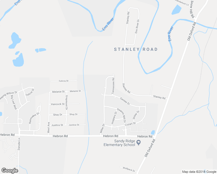 map of restaurants, bars, coffee shops, grocery stores, and more near 5000 Miller Drive in Durham