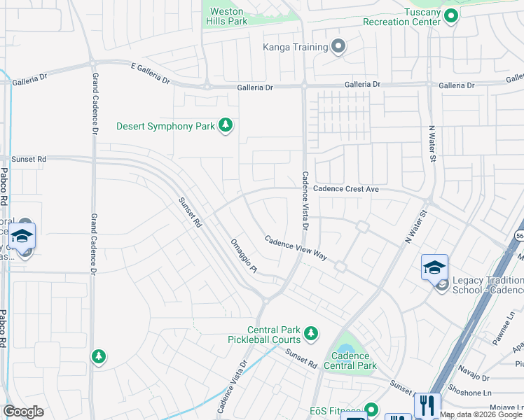 map of restaurants, bars, coffee shops, grocery stores, and more near 617 Chromatic Chord Court in Henderson