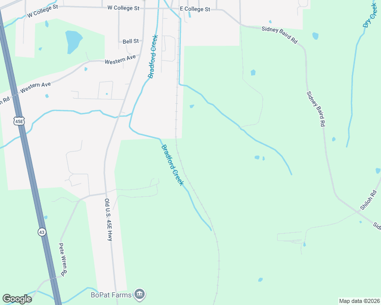 map of restaurants, bars, coffee shops, grocery stores, and more near Powell Saint Exd in Bradford