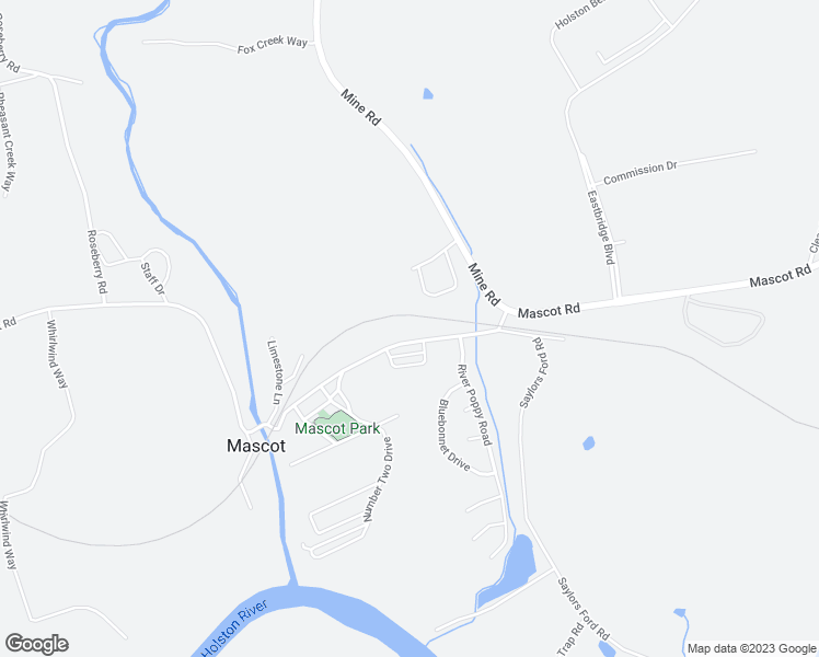 map of restaurants, bars, coffee shops, grocery stores, and more near 9411 Mascot Road in Mascot