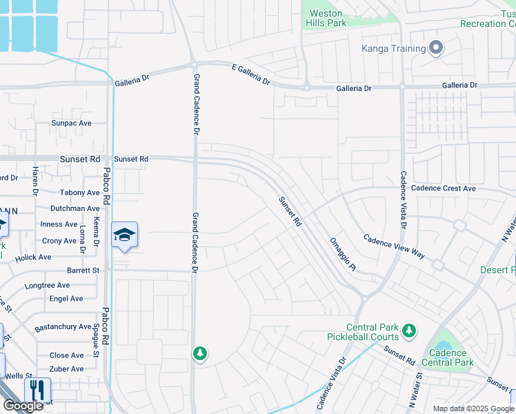 map of restaurants, bars, coffee shops, grocery stores, and more near 88 Serene Tempo Avenue in Henderson