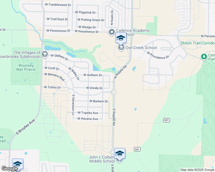 map of restaurants, bars, coffee shops, grocery stores, and more near 4271 West Divide Drive in Fayetteville