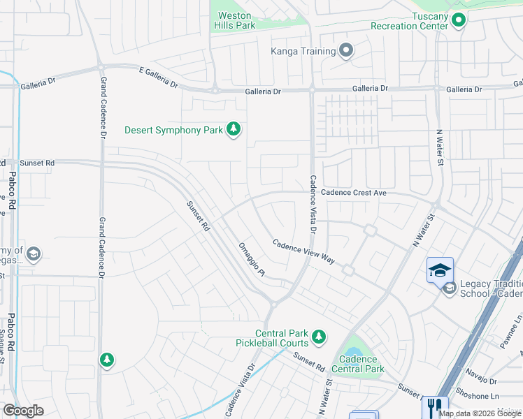 map of restaurants, bars, coffee shops, grocery stores, and more near 784 Cadence View Way in Henderson