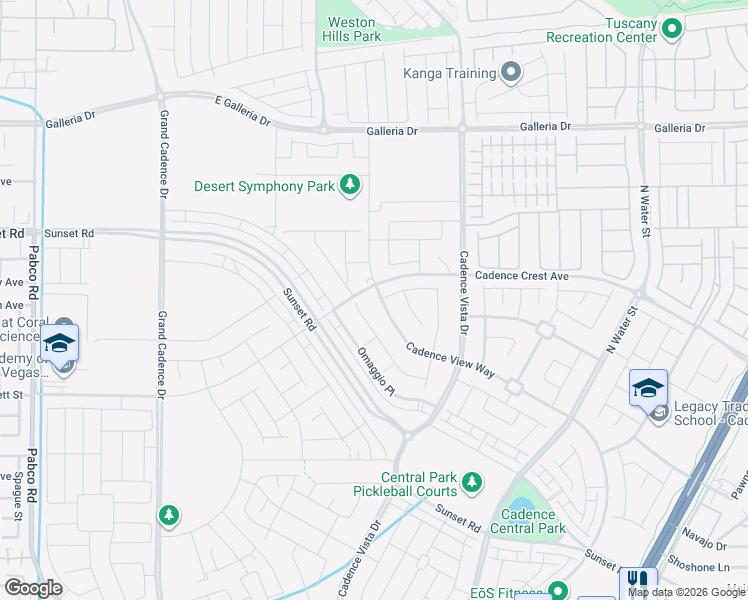 map of restaurants, bars, coffee shops, grocery stores, and more near 789 Cadence View Way in Henderson