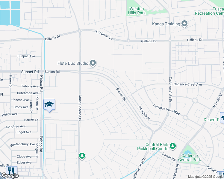 map of restaurants, bars, coffee shops, grocery stores, and more near 834 Cottonwood Hill Place in Henderson