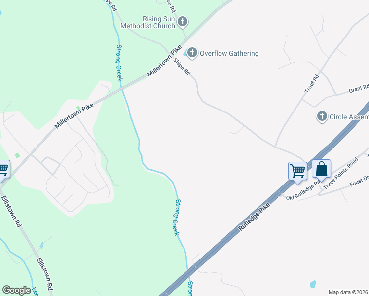 map of restaurants, bars, coffee shops, grocery stores, and more near 2733 Shipe Road in Mascot