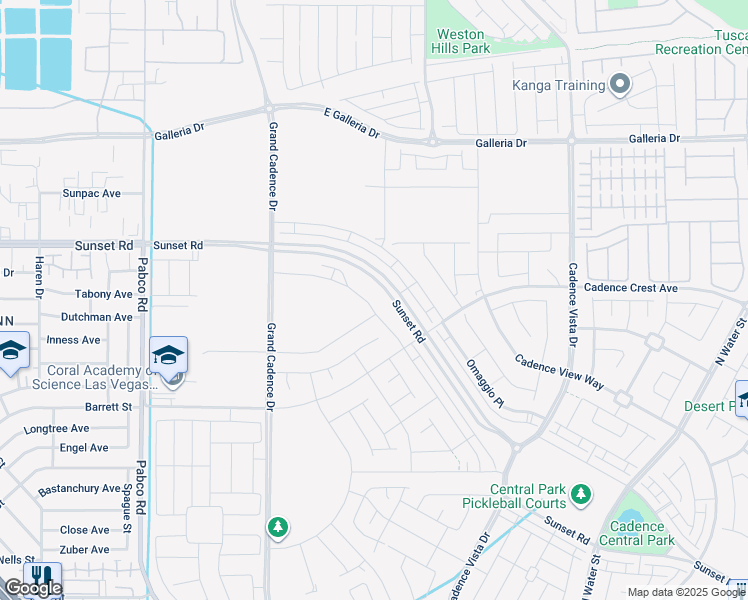 map of restaurants, bars, coffee shops, grocery stores, and more near 840 Cottonwood Hill Place in Henderson