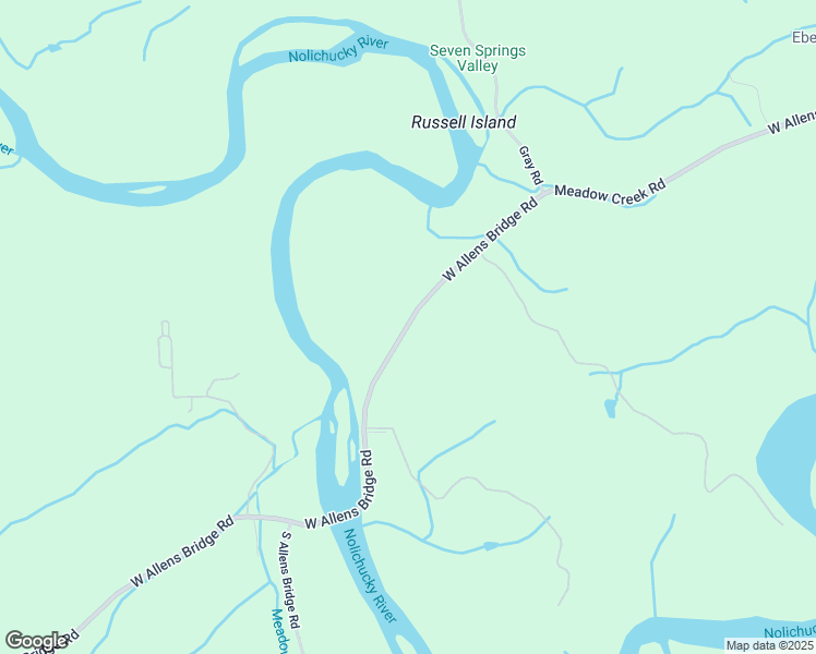 map of restaurants, bars, coffee shops, grocery stores, and more near 2230 West Allens Bridge Road in Greeneville