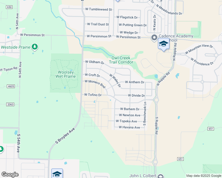 map of restaurants, bars, coffee shops, grocery stores, and more near 4591 West Croft Drive in Fayetteville