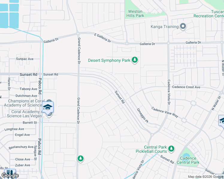 map of restaurants, bars, coffee shops, grocery stores, and more near 606 Celebratory Place in Henderson