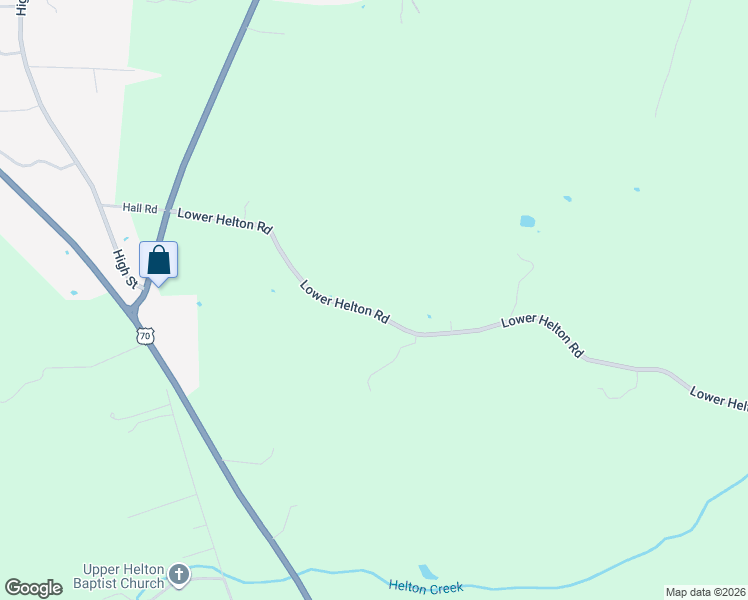 map of restaurants, bars, coffee shops, grocery stores, and more near 683 Lower Helton Road in Alexandria