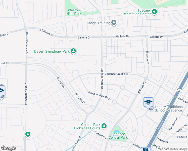 map of restaurants, bars, coffee shops, grocery stores, and more near 176 Lunga Avenue in Henderson