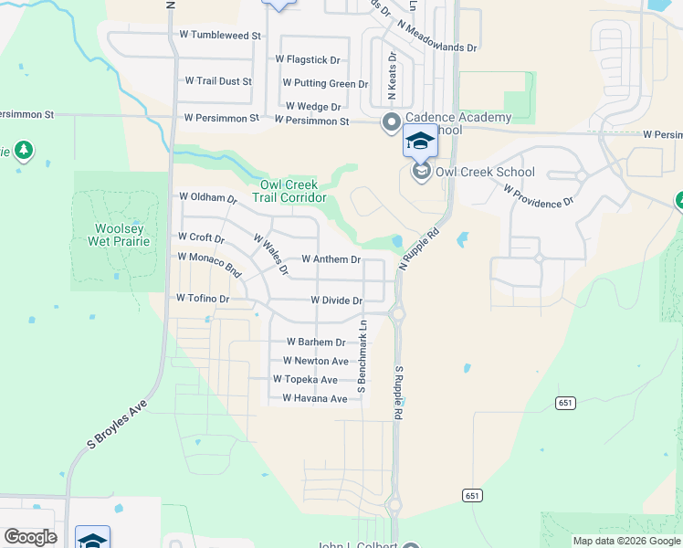 map of restaurants, bars, coffee shops, grocery stores, and more near 4333 West Anthem Drive in Fayetteville