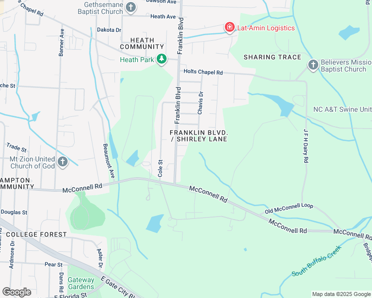 map of restaurants, bars, coffee shops, grocery stores, and more near 3911 Standish Drive in Greensboro