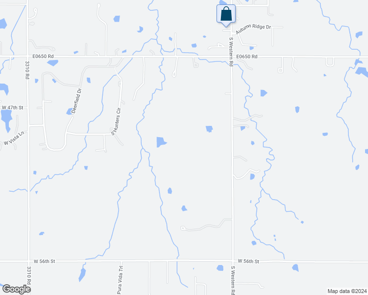 map of restaurants, bars, coffee shops, grocery stores, and more near 5012 South Western Road in Stillwater