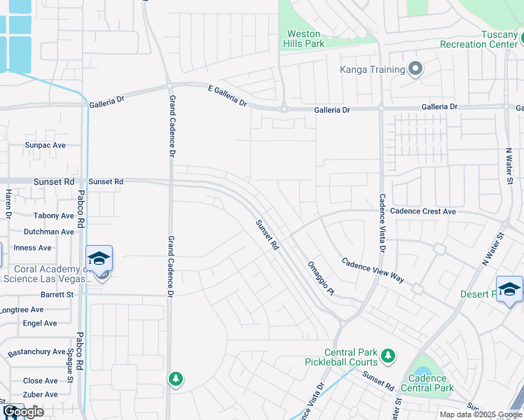 map of restaurants, bars, coffee shops, grocery stores, and more near East Galleria Drive in Henderson