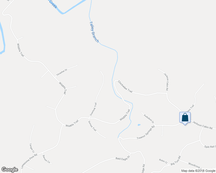 map of restaurants, bars, coffee shops, grocery stores, and more near 1084 Overlook Trail in Kingston Springs