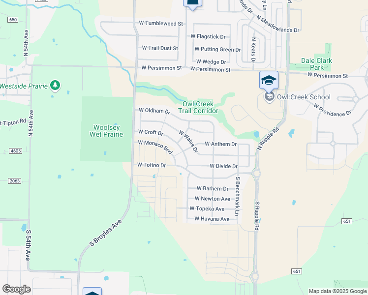 map of restaurants, bars, coffee shops, grocery stores, and more near 4603 West Croft Drive in Fayetteville