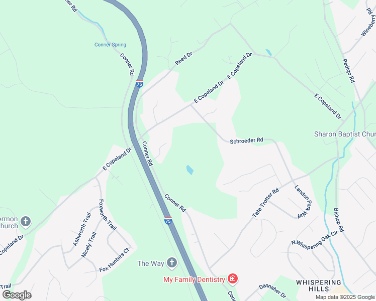 map of restaurants, bars, coffee shops, grocery stores, and more near 8289 Schroeder Road in Powell