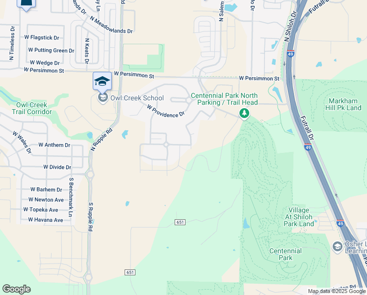 map of restaurants, bars, coffee shops, grocery stores, and more near 3621 West Maclura Way in Fayetteville