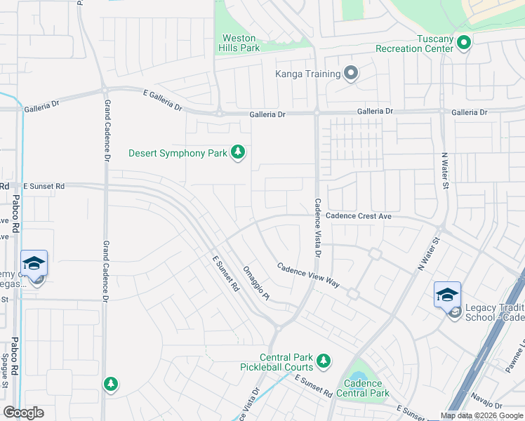 map of restaurants, bars, coffee shops, grocery stores, and more near 796 Cadence View Way in Henderson
