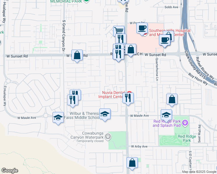 map of restaurants, bars, coffee shops, grocery stores, and more near 9509 Crooked Wood Avenue in Las Vegas