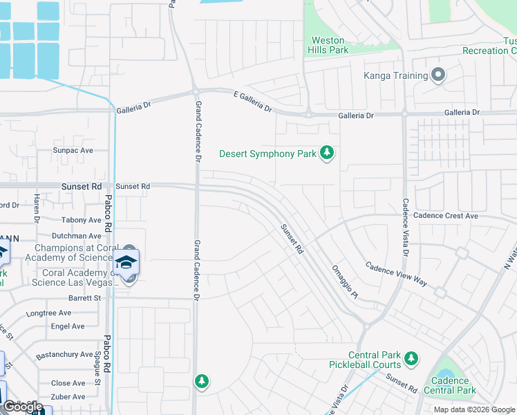 map of restaurants, bars, coffee shops, grocery stores, and more near 582 Celebratory Place in Henderson
