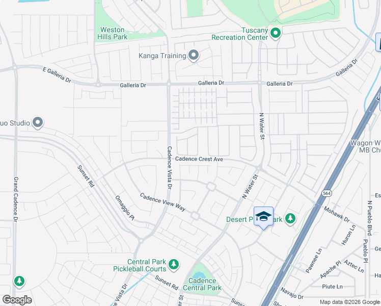 map of restaurants, bars, coffee shops, grocery stores, and more near 680 Sunray Park Street in Henderson